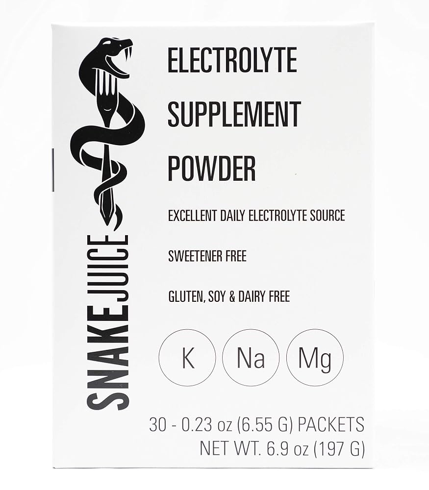SNAKE Juice Electrolyte Powder Unflavored - 30 Stick Packs