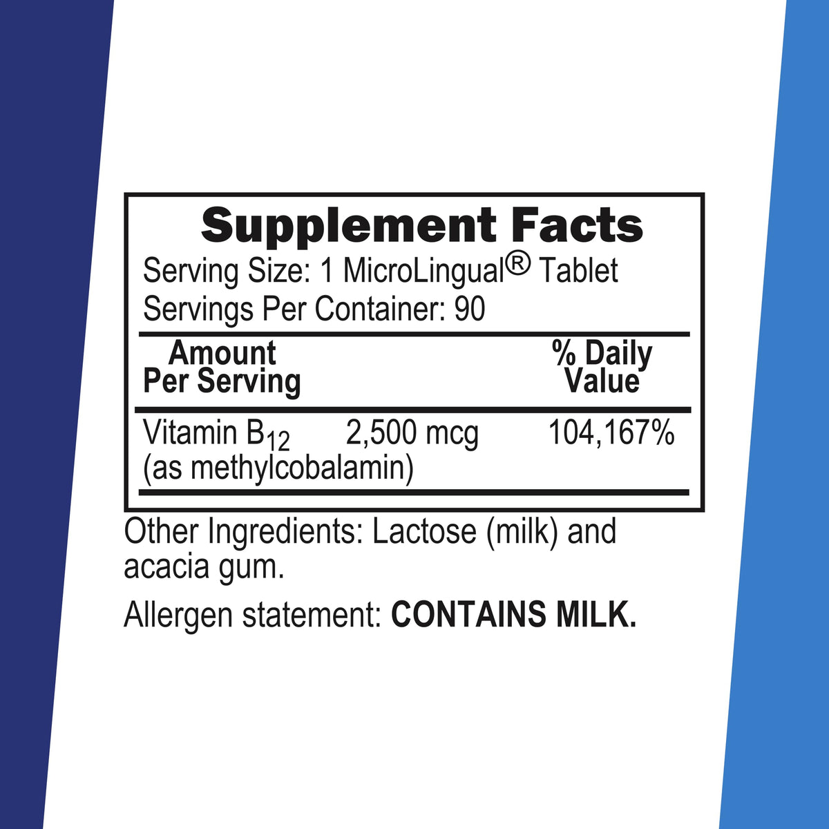 Superior Source Vitamin B-12 Methylcobalamin 2,500 mcg - 90 Tablets - image 2