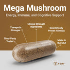 Procera Mega Mushroom Memory & Mental Clarity - 60 Capsules - image 4