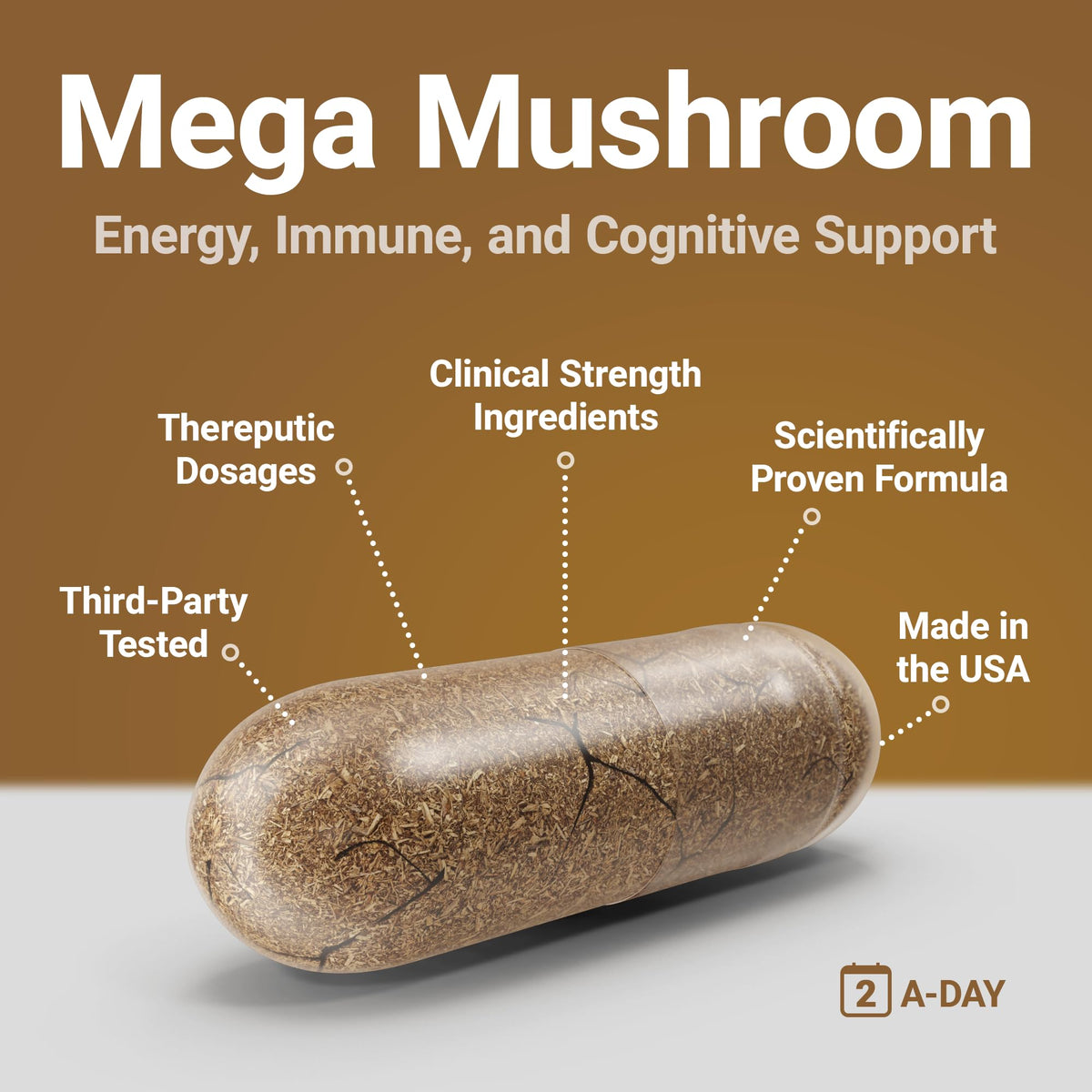 Procera Mega Mushroom Memory & Mental Clarity - 60 Capsules - image 4