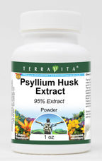 Terravita Psyllium Husk 95% Extract Powder - 1 oz