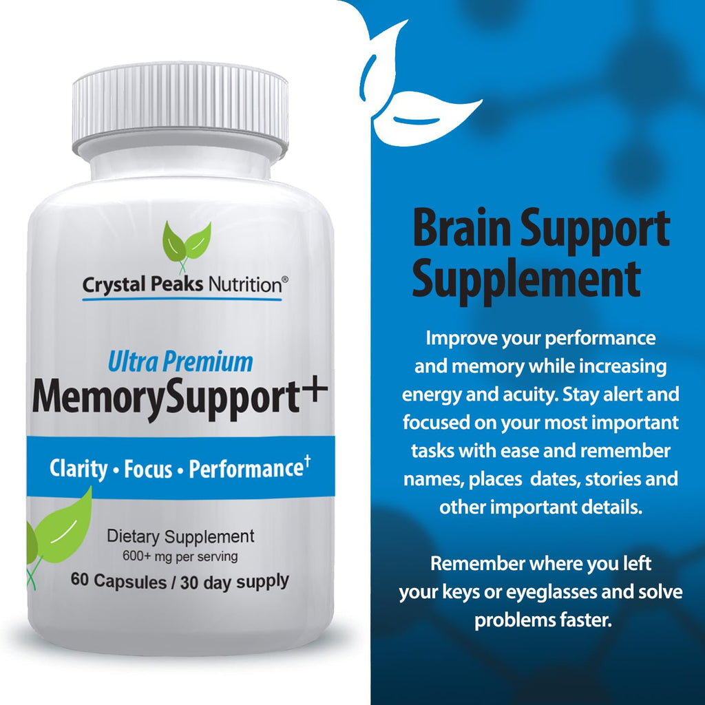 Crystal Peaks Nutrition Memory Boost Brain Support - 60 Capsules - image 2