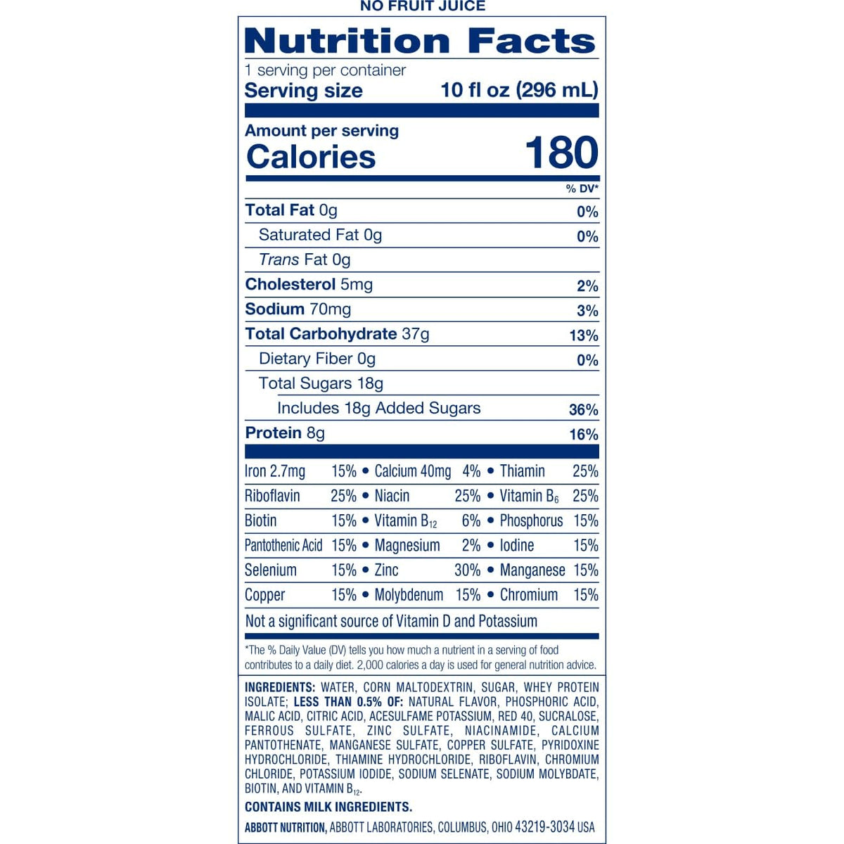 Ensure Clear Blueberry Pomegranate refreshing fruit-flavored