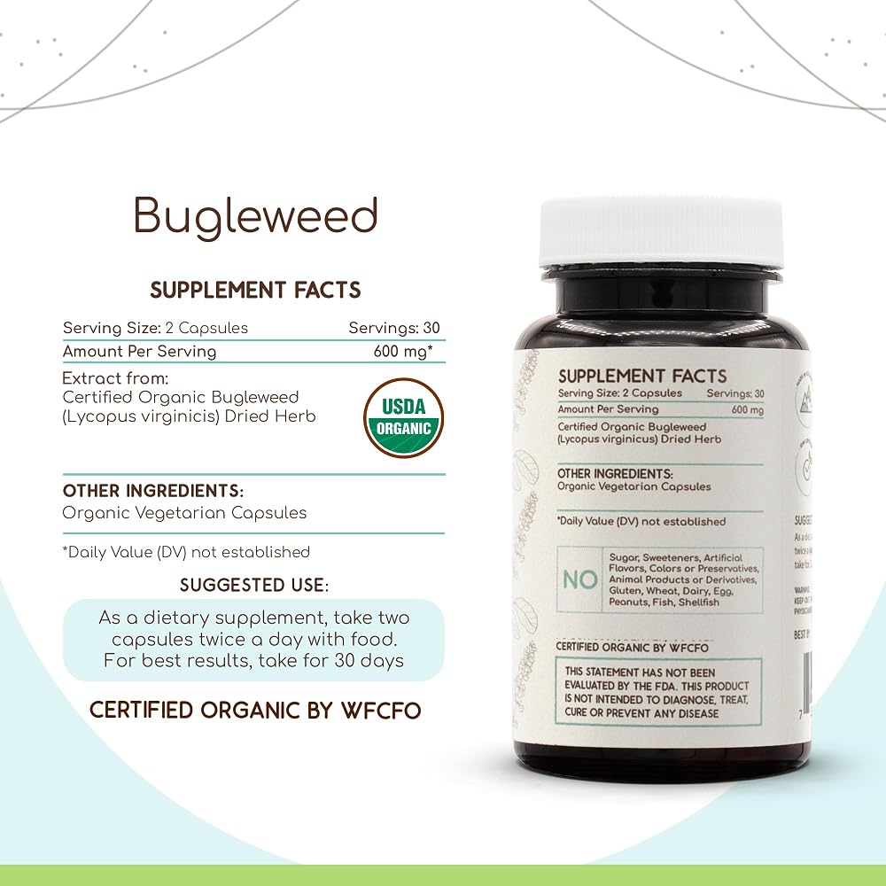 HerbEra Bugleweed USDA Organic Capsules