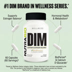 NutraBio DIM Supplement Supports Estrogen Balance 100mg - 60 Vegetable Capsules - image 5