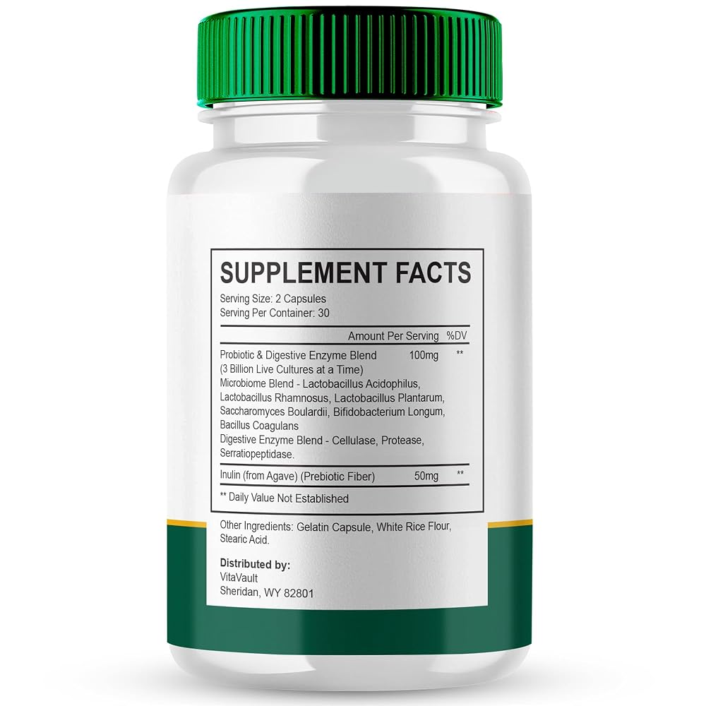 Vitavault Vitaliflow Gut Health Support Capsules - 60 Capsules - image 2