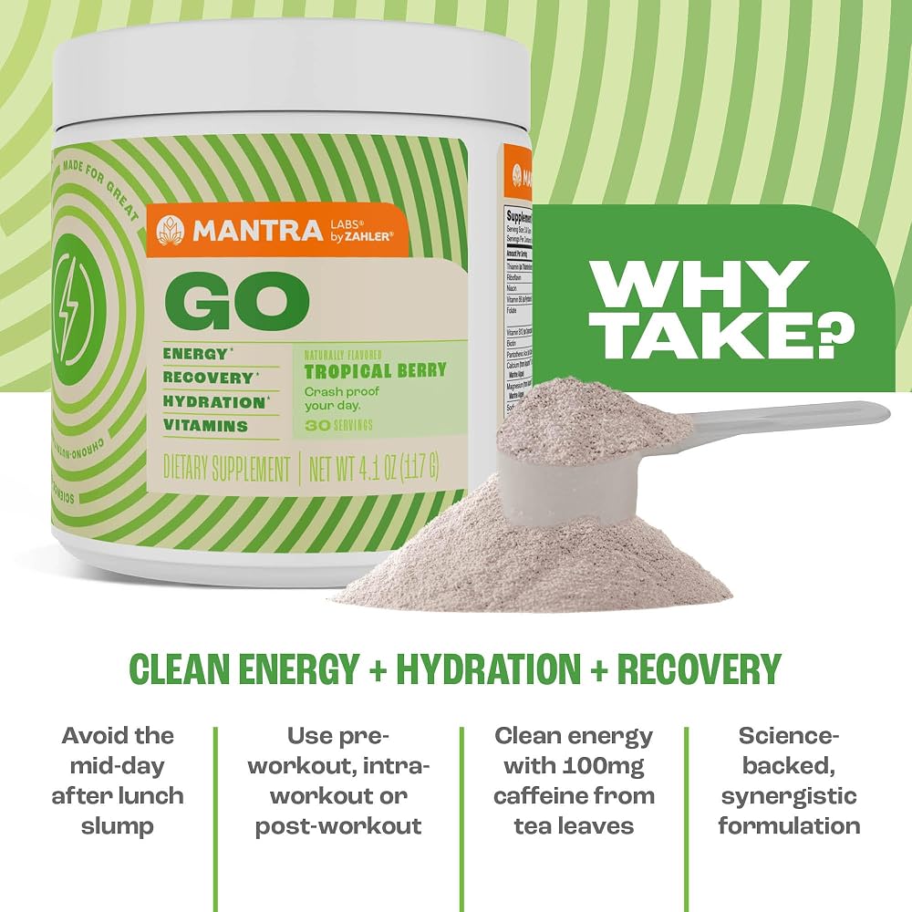 Zahler Mantra Go Pre-Workout Energy Booster Powder - 30 Servings - image 5