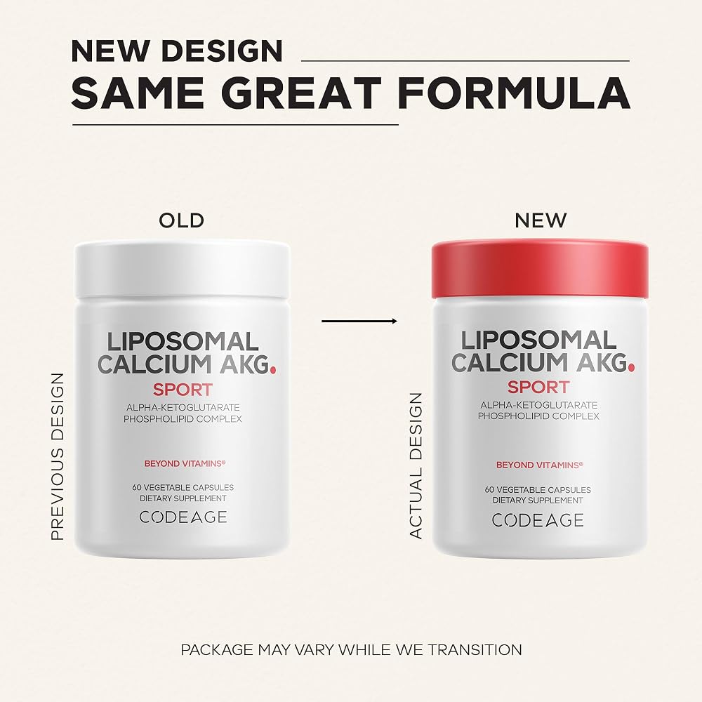 Codeage Liposomal Calcium AKG Supplement - 60 Capsules - image 3