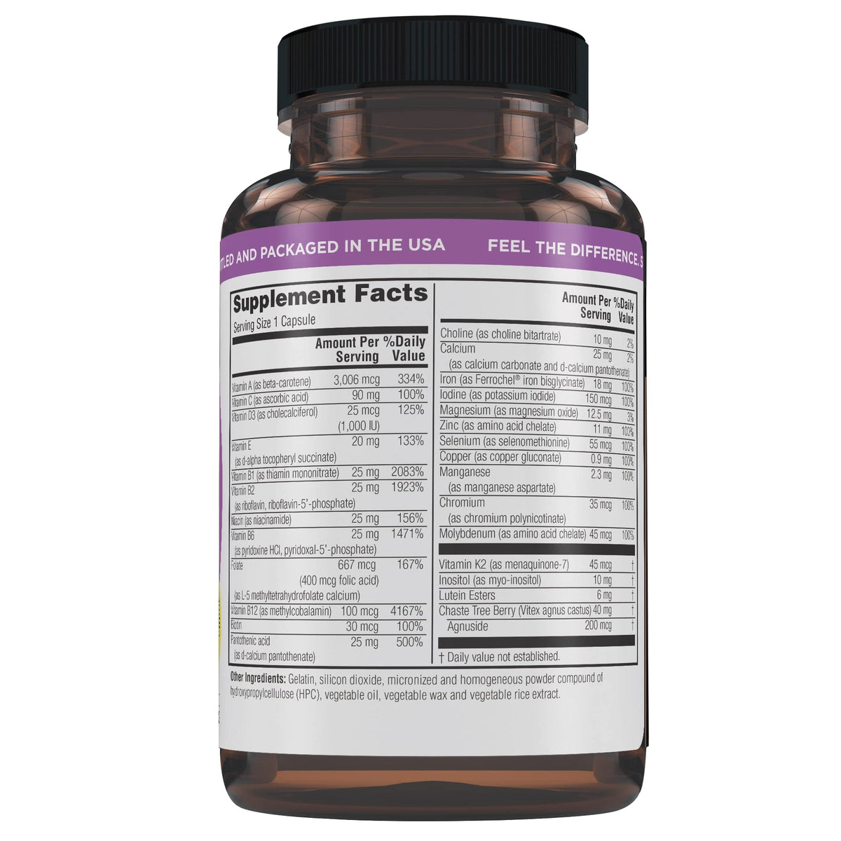 Twinlab Women's Daily One Multivitamin - 60 Capsules - image 3
