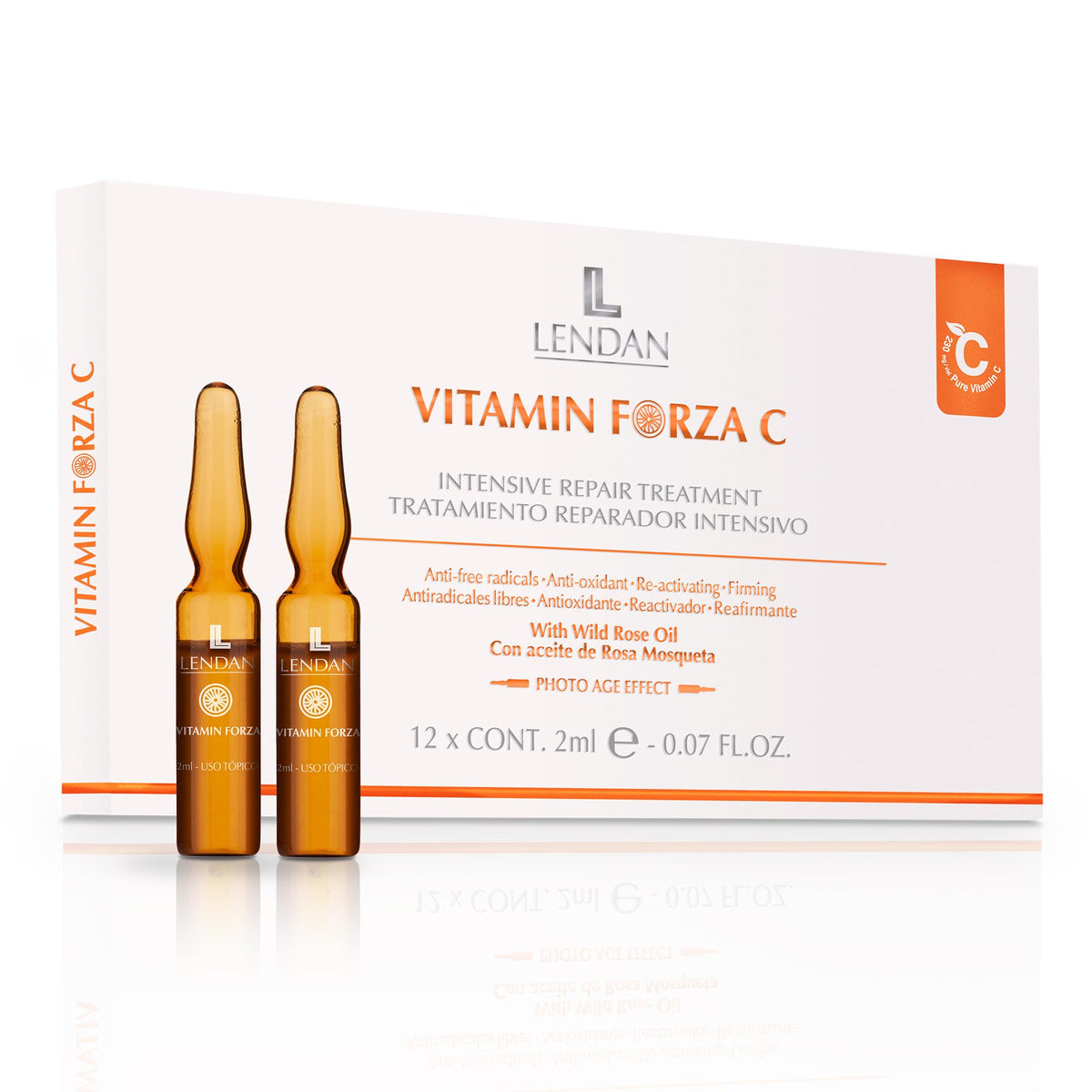 LENDAN - Vitamin C Ampoules - 12 x 2 ml - Intensive Radiance