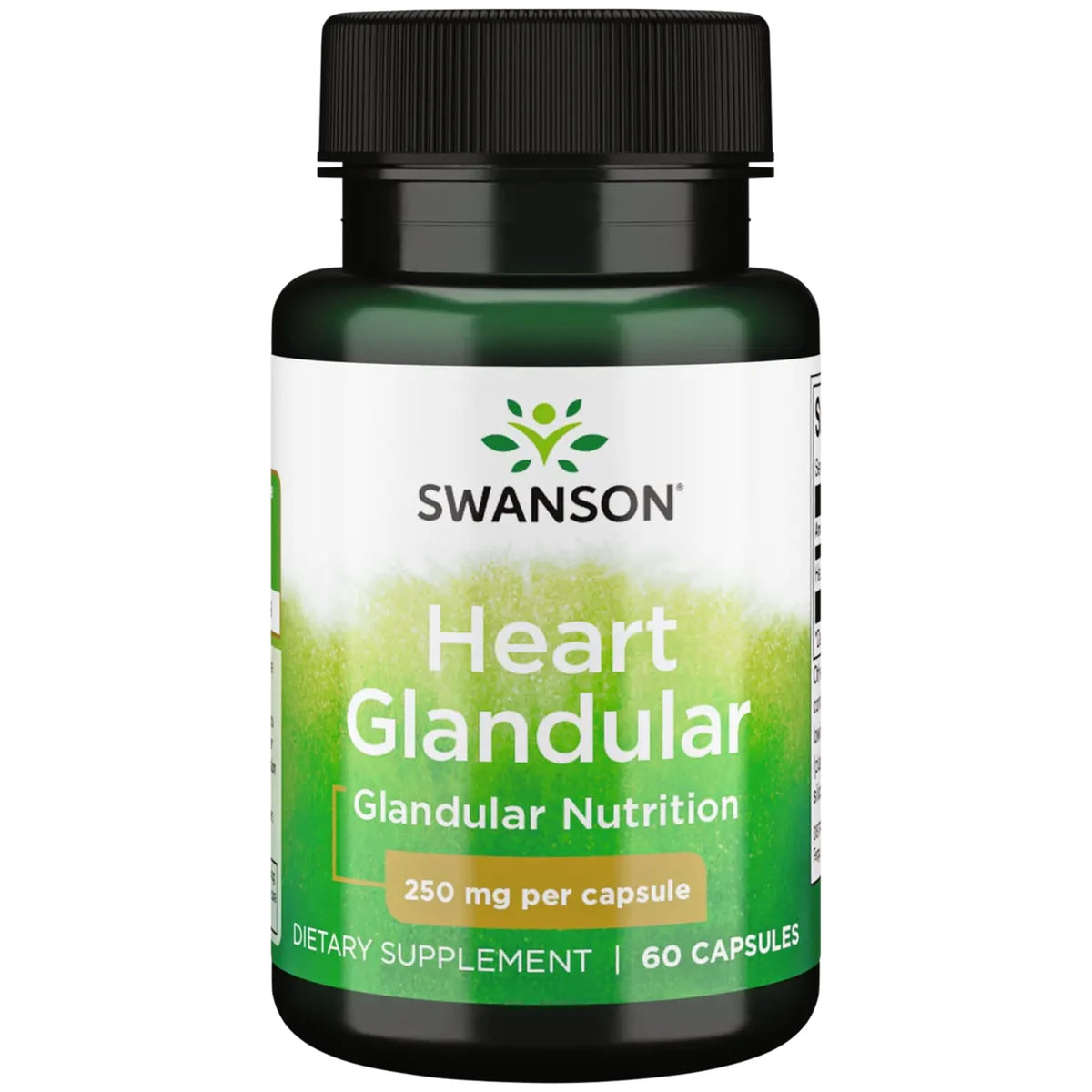 Swanson Raw Heart Glandular Bovine Tissue 250 mg - 60 Capsules