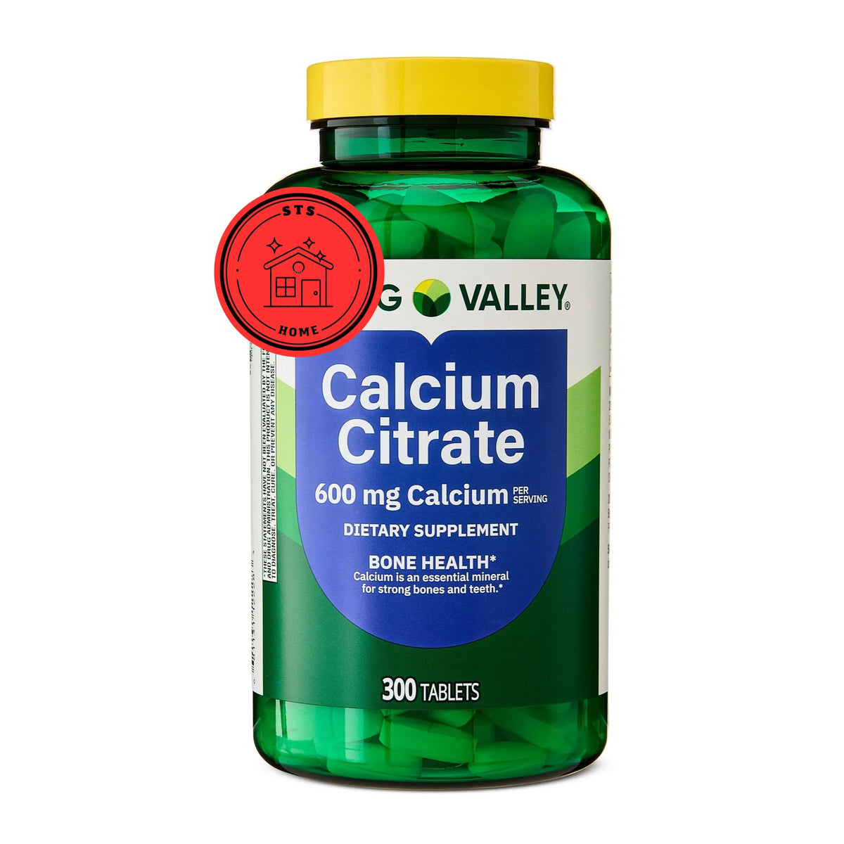 Spring Valley Calcium Citrate 600 mg Bone & Joint Health - 300 Tablets