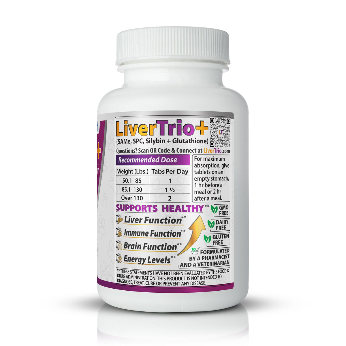 LiverTrio+ Comprehensive Liver Support for Large Dogs - 30 Tablets - image 5