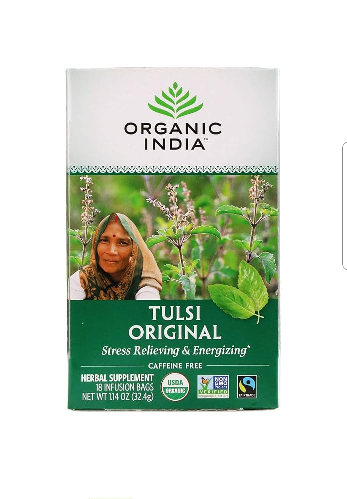 Organic India Tulsi Holy Basil Herbal Supplement - 18 Bags