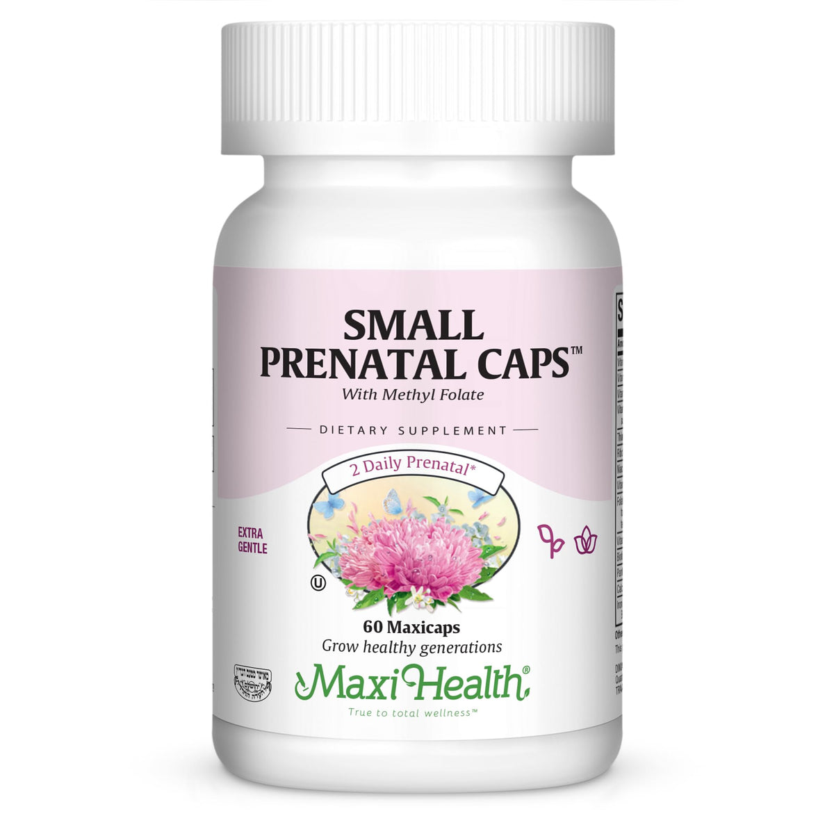 Maxi Health Small Prenatal with Methylfolate Capsules