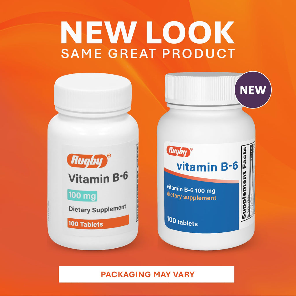 Rugby Vitamin B-6 100mg Tablets - 100 Count - image 7