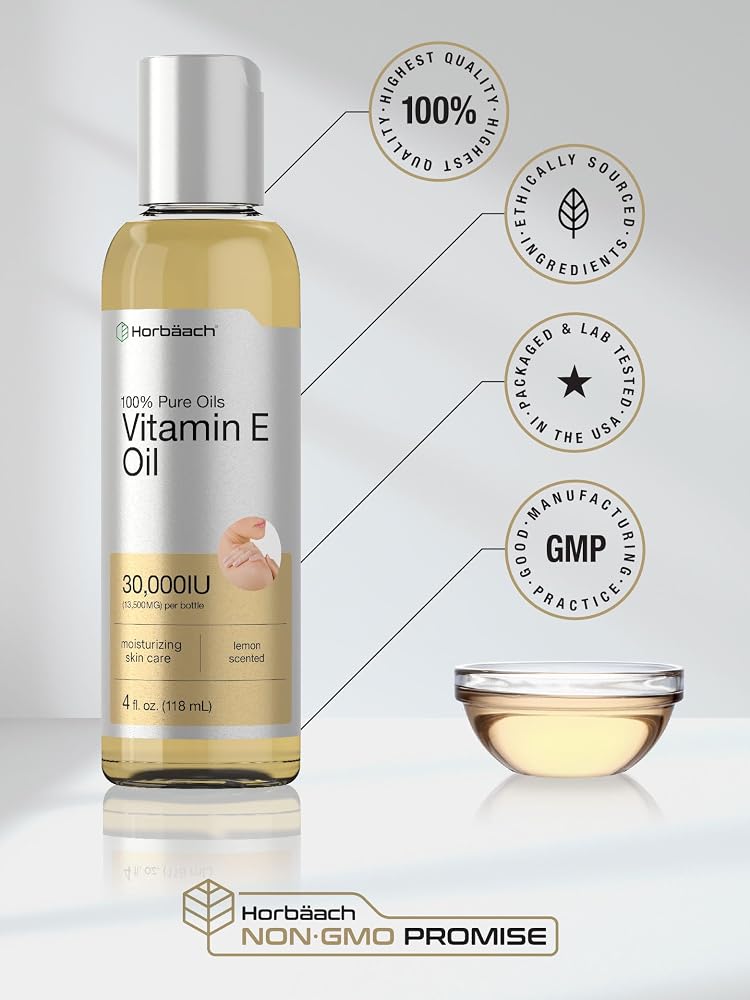 Horbäach Vitamin E Oil For Skin and Face - 4 fl oz - image 5