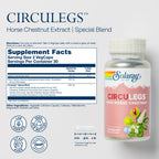 SOLARAY Circulegs Horse Chestnut Supplement - 60 Vegetarian Capsules - image 2