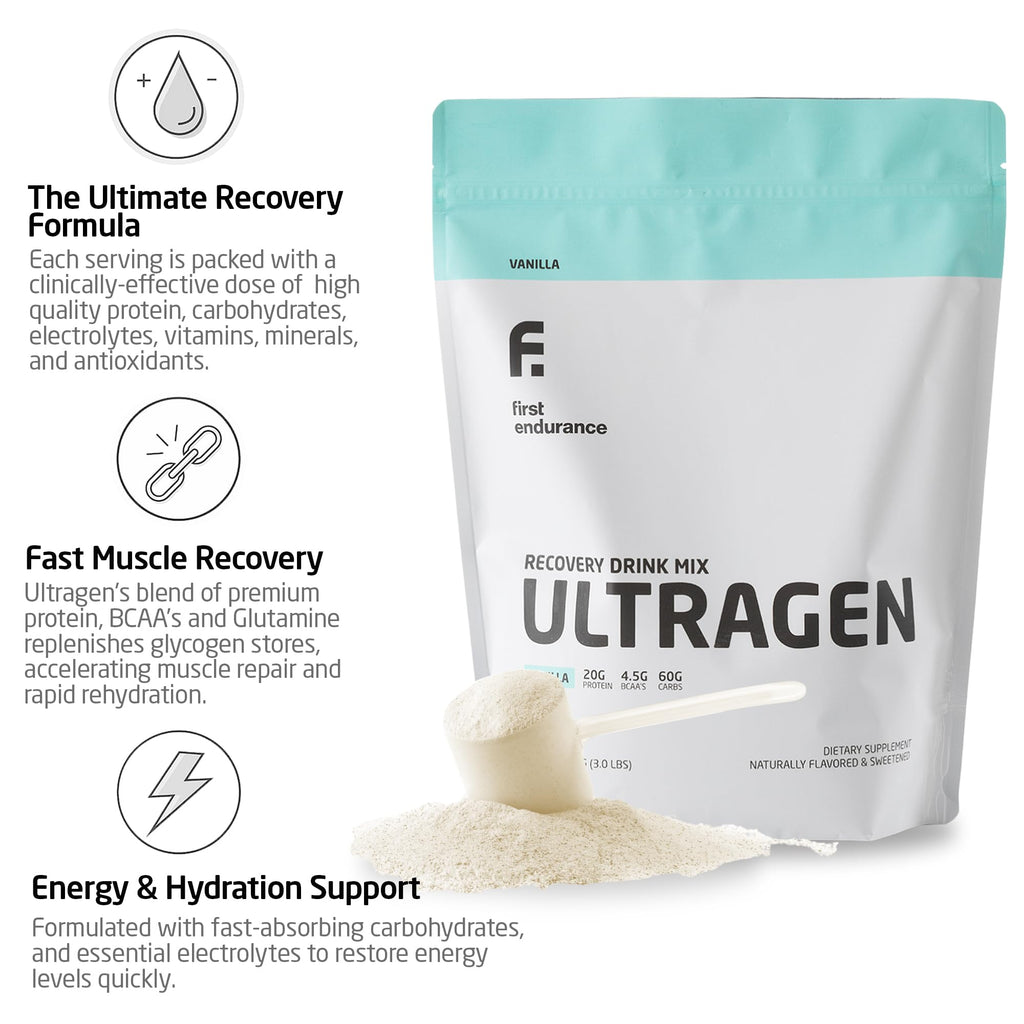FIRST ENDURANCE Ultragen Workout Recovery Drink Powder