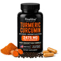FineVine Organics Turmeric Curcumin with Black Pepper & Ginger - 120 Capsules