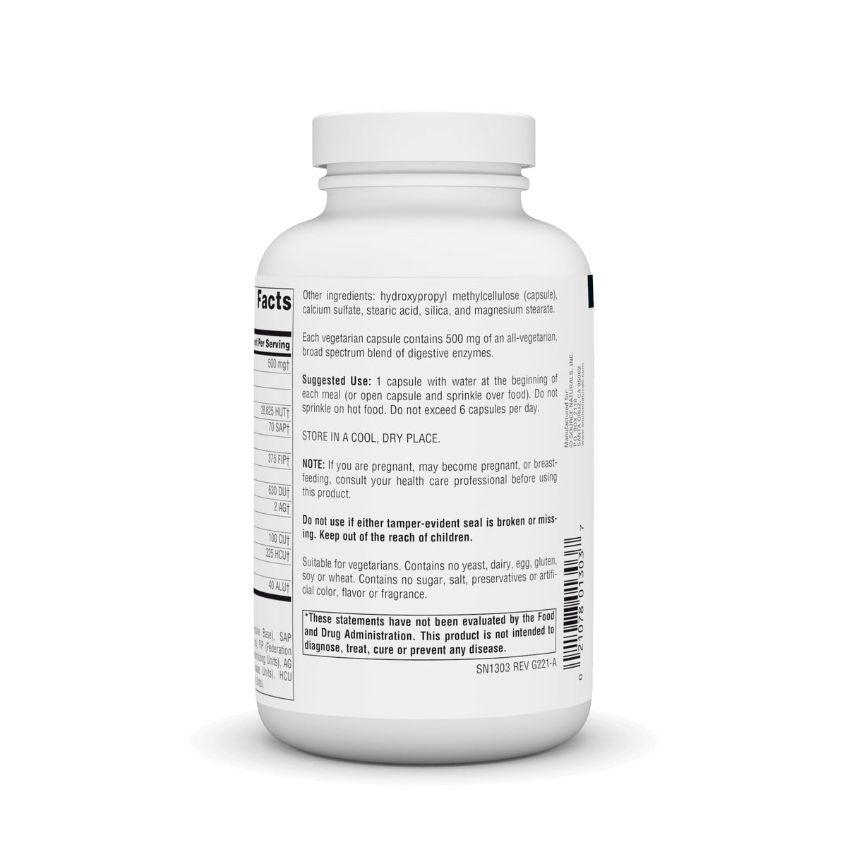 Source Naturals Essential Enzymes 500mg Bio-Aligned Multiple Enzyme