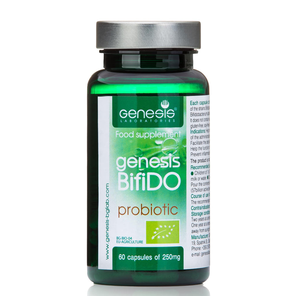 Genesis LABORATORIES Bifido Bio Probiotic 250 mg - 60 Capsules