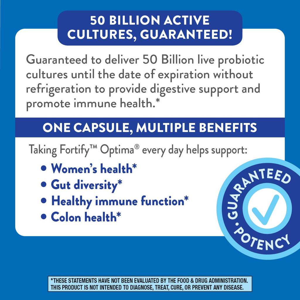 Nature's Way Fortify Optima Women's 50 Billion Probiotic - 30 Capsules - image 8