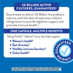 Nature's Way Fortify Optima Women's 50 Billion Probiotic - 30 Capsules - image 8
