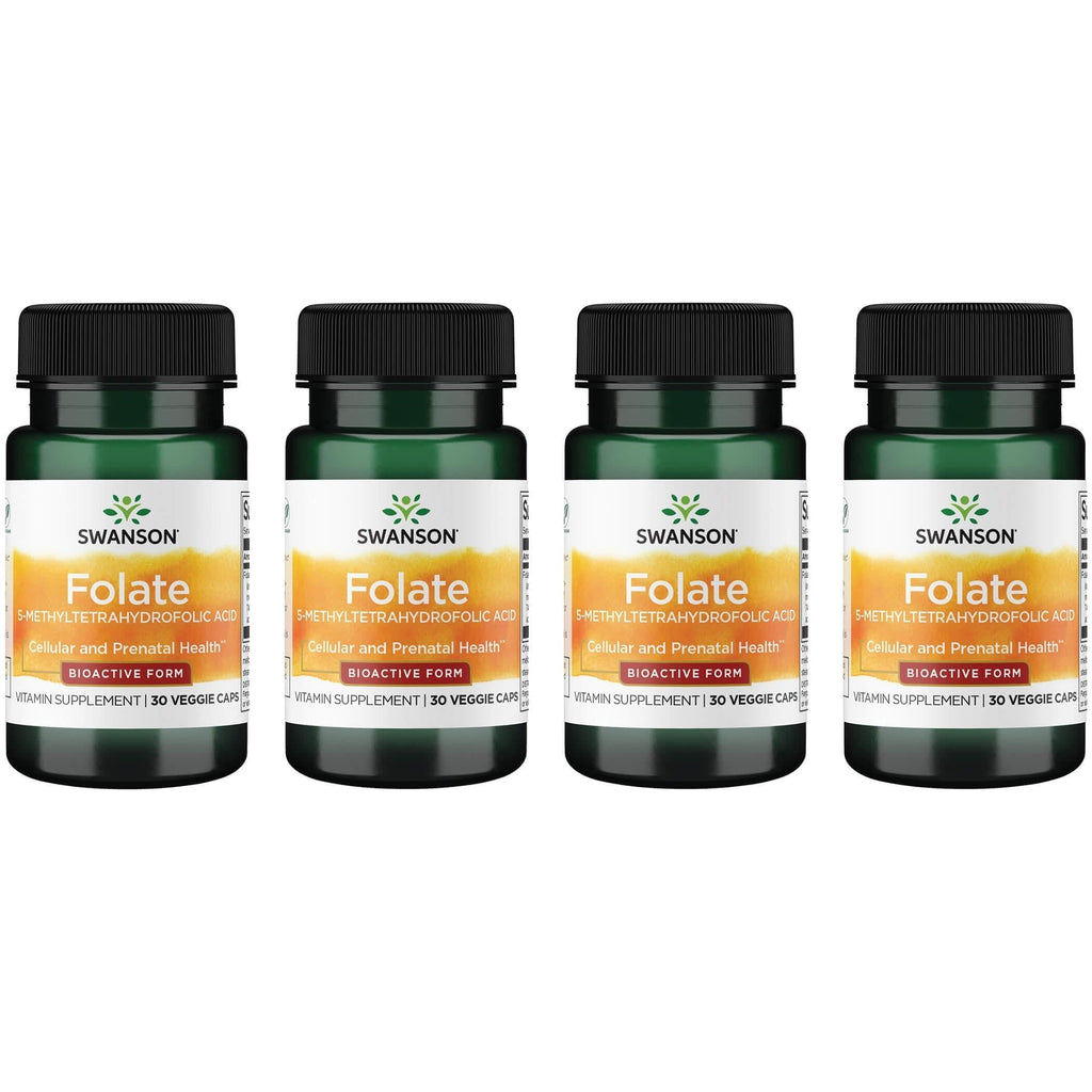 Swanson Folate 5-MTHF 400 mcg - 120 Vegetarian Capsules
