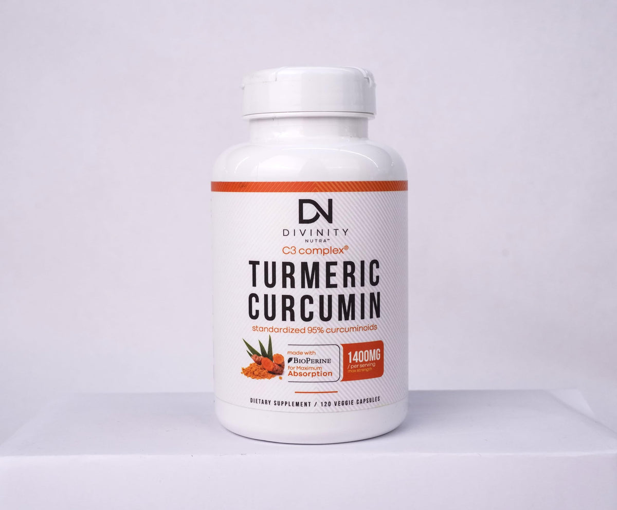 Divinity Nutra Turmeric Curcumin 1400mg Joint Support - 120 Capsules - image 8