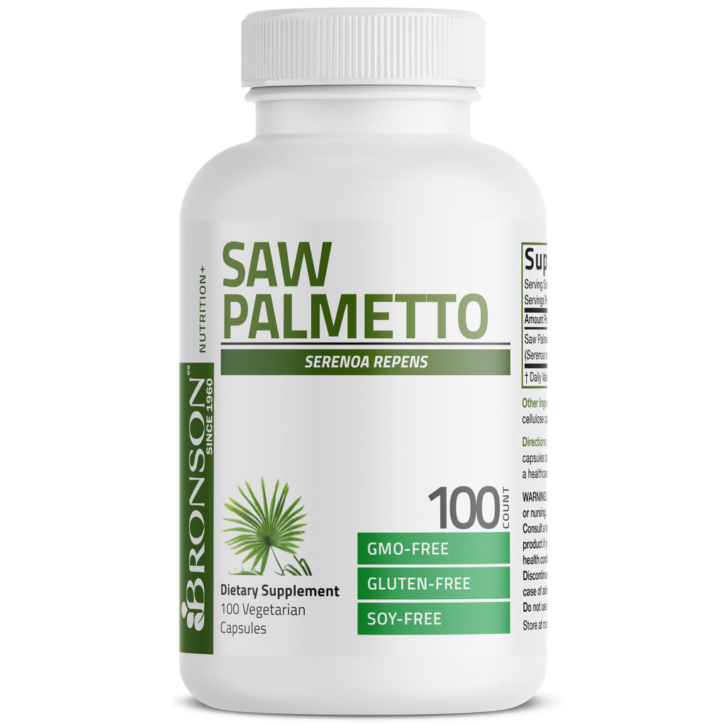 Bronson Saw Palmetto 1000 MG per Serving Extra Strength Supports