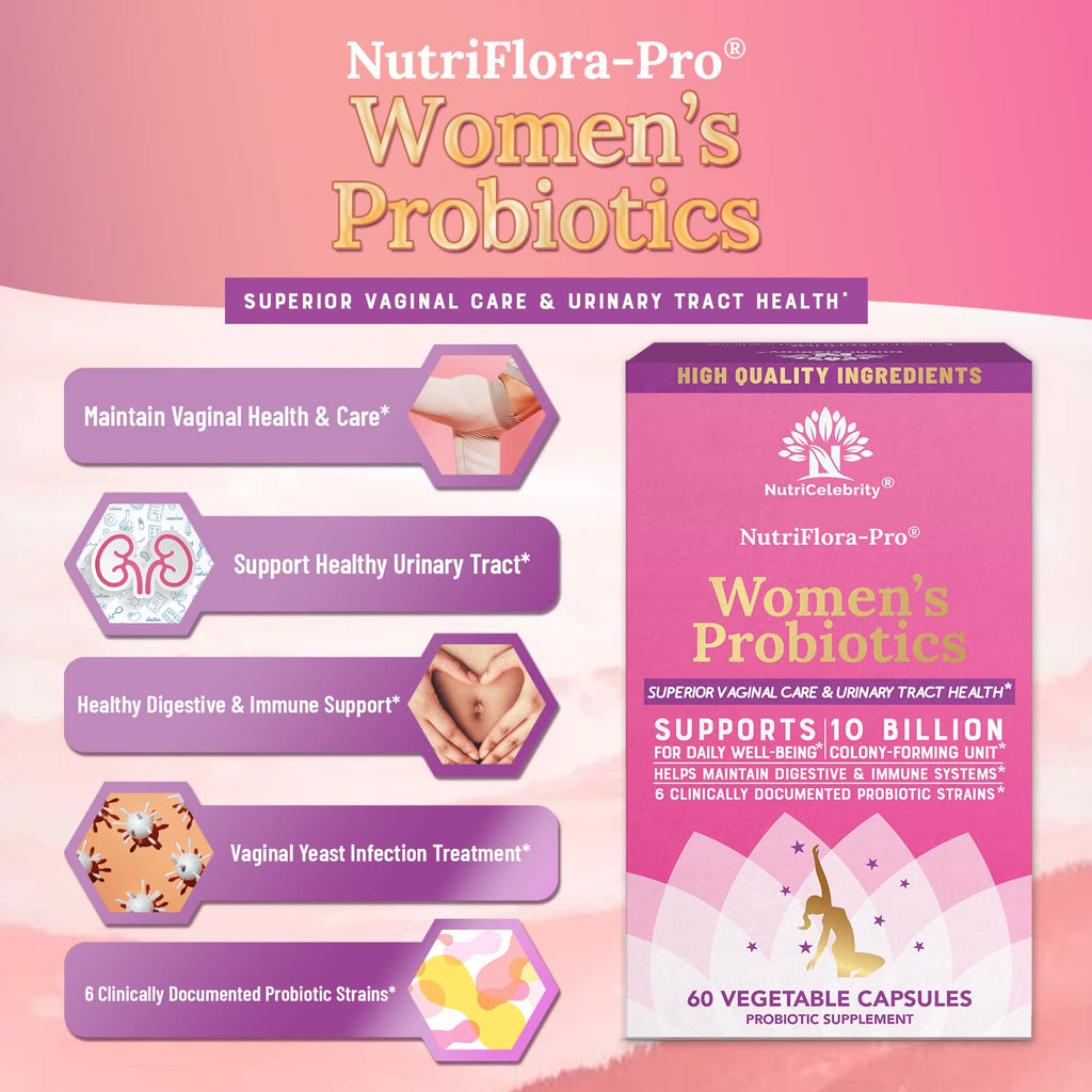 Nutricelebrity Probiotics for Women 10 Billion CFU 6 Strains - 60 Capsules - image 3