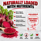 OMASHMA Beet Root Powder Nitric Oxide Support - 227g - image 3