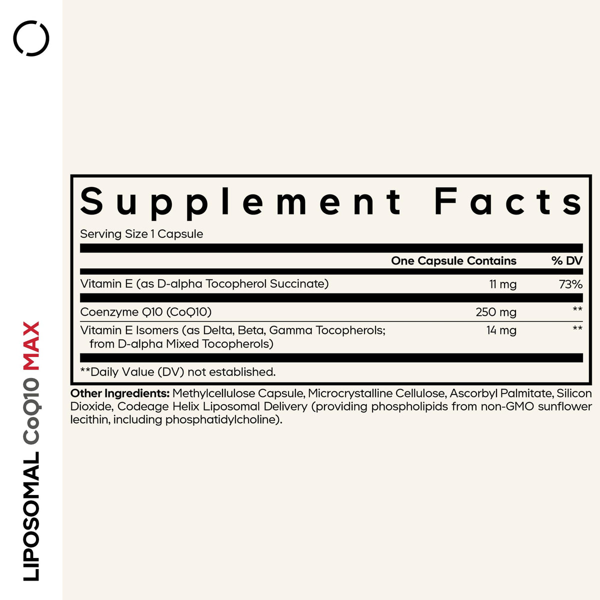 Codeage Liposomal CoQ10 Max 250mg with Vitamin E - 60 Capsules - image 2