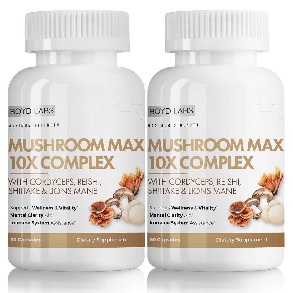 Boyd Labs Mushroom Max 10X Complex Supplement