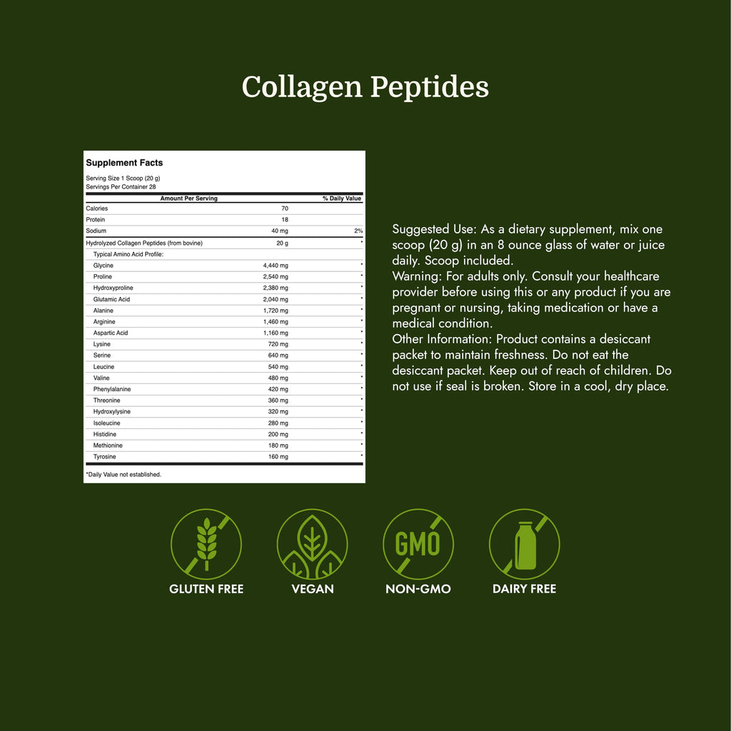 Swanson Collagen Peptides Powder Unflavored - 19.75 oz - image 4