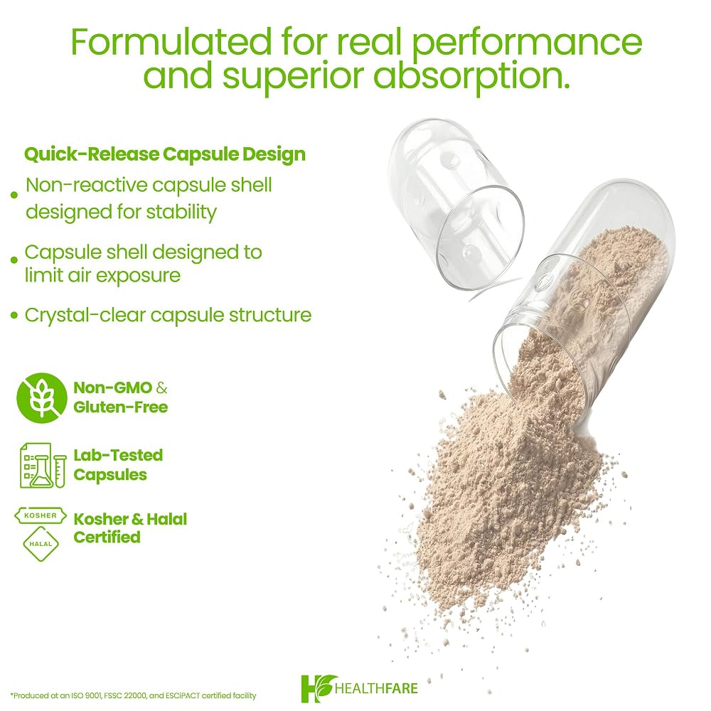 Healthfare Ginkgo Biloba Extract Brain Support - 200 Capsules - image 4