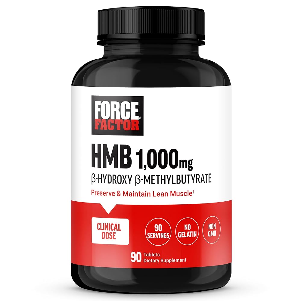 Force Factor HMB Supplement to Preserve Lean Muscle - 90 Tablets