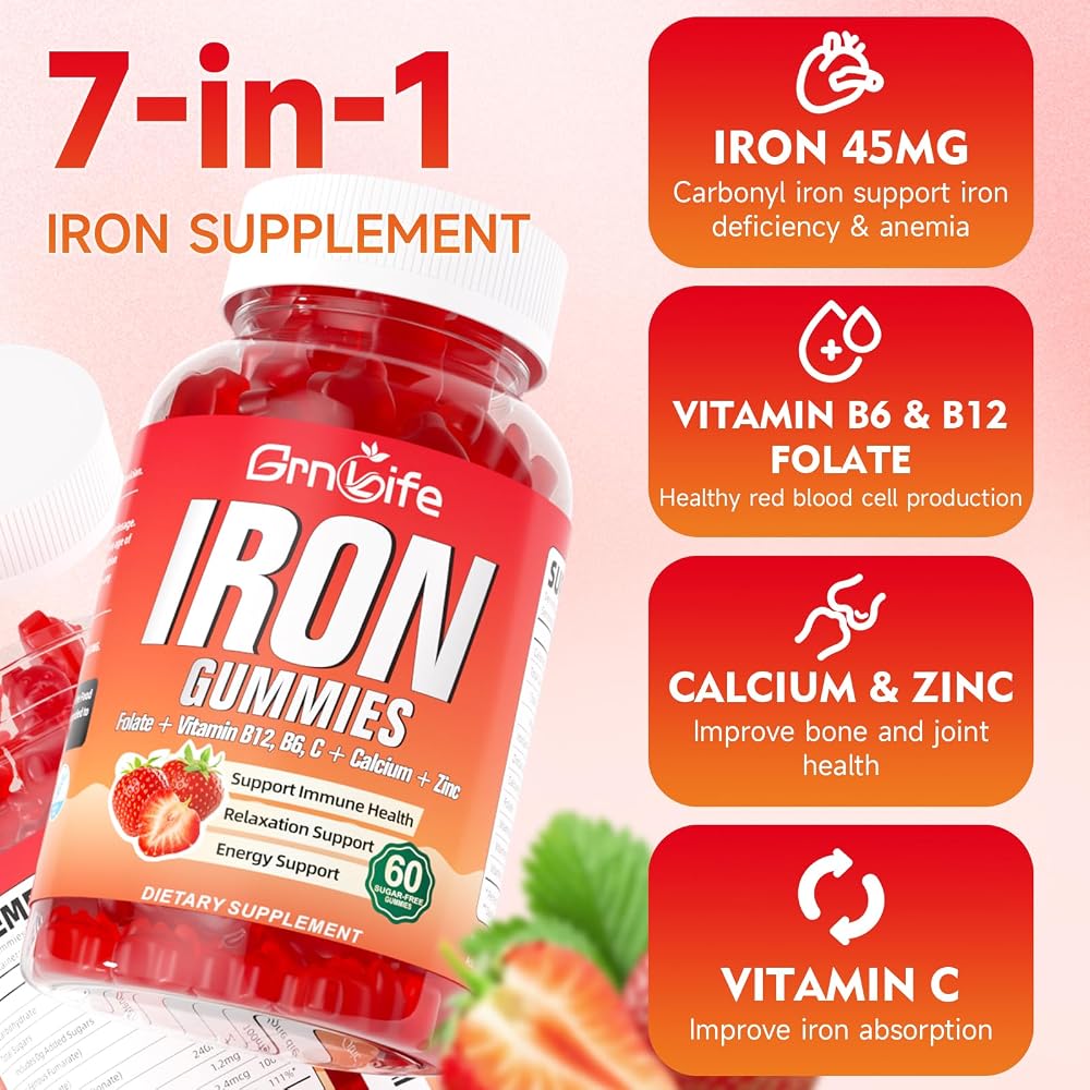GrnLife Iron Gummies for Women
