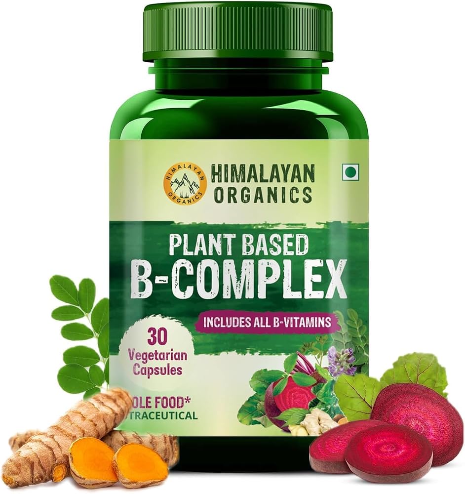 Generic Plant Based Vitamin B Complex with 100% RDA - 30 Capsules