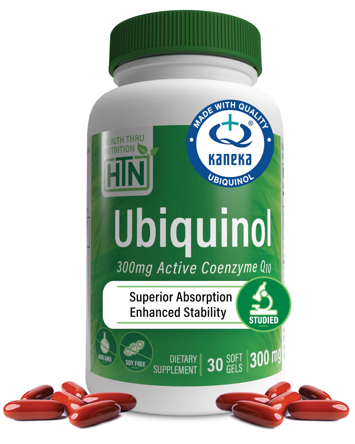 Health Thru Nutrition Ubiquinol 300mg CoQ10 - 30 Softgels