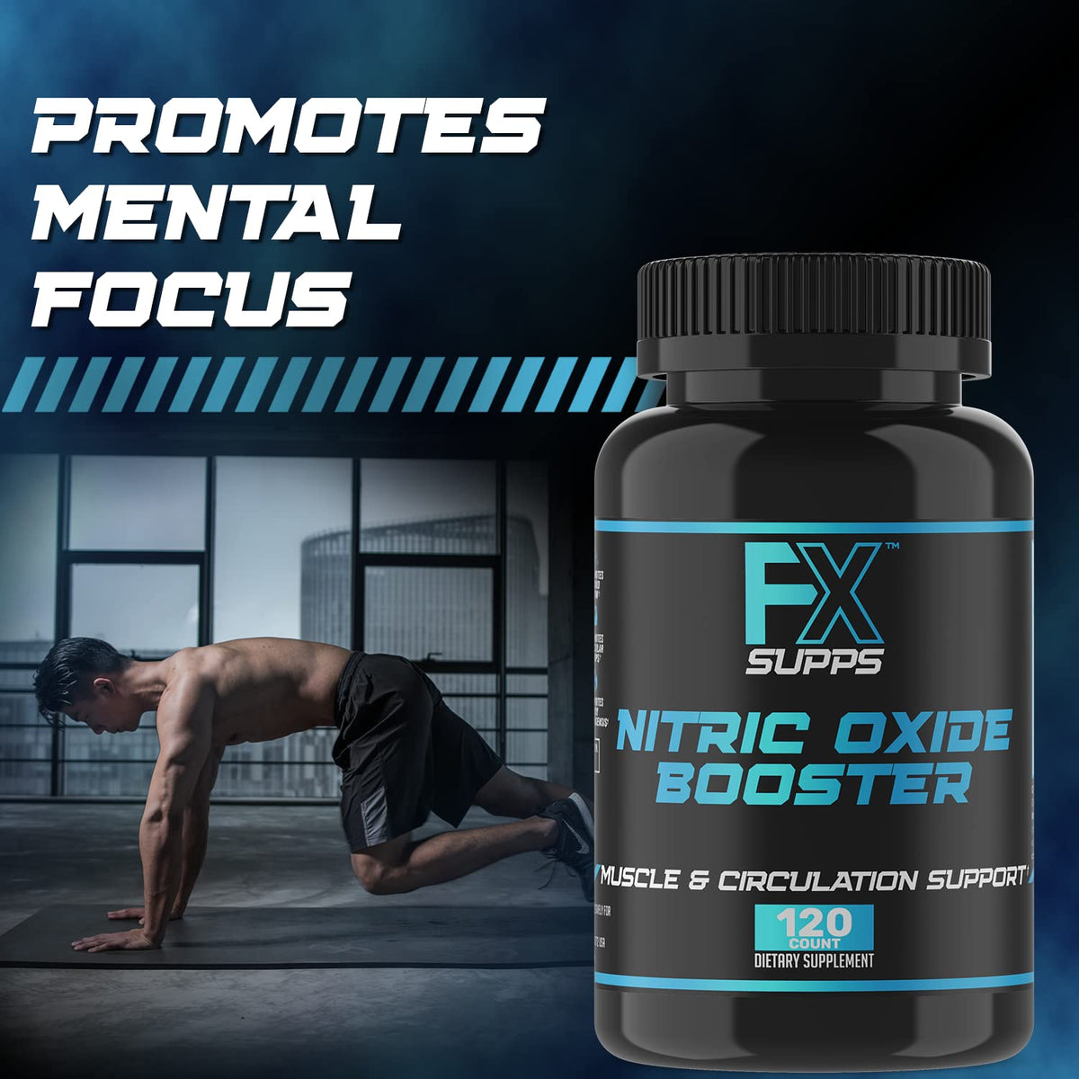 FXSUPPS Nitric Oxide Booster with L-Arginine - 240 Capsules - image 5