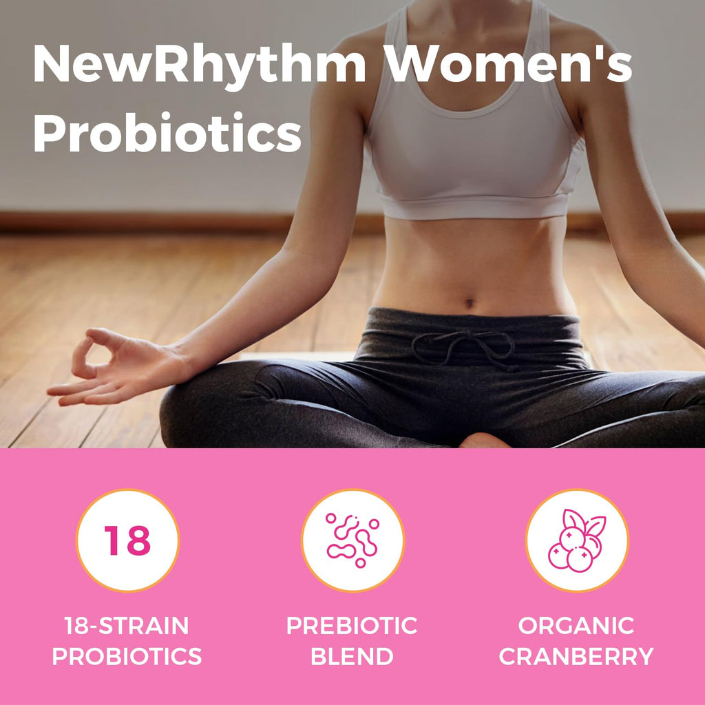 NewRhythm Women's Probiotics 50 Billion CFU - 60 Vegan Capsules - image 3
