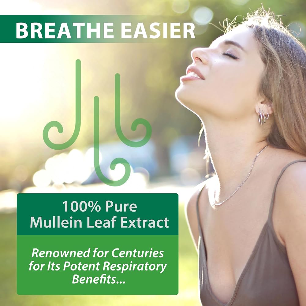 MXCZBSM Mullein Leaf Extract Drops for Lungs - 2 Pack - image 7