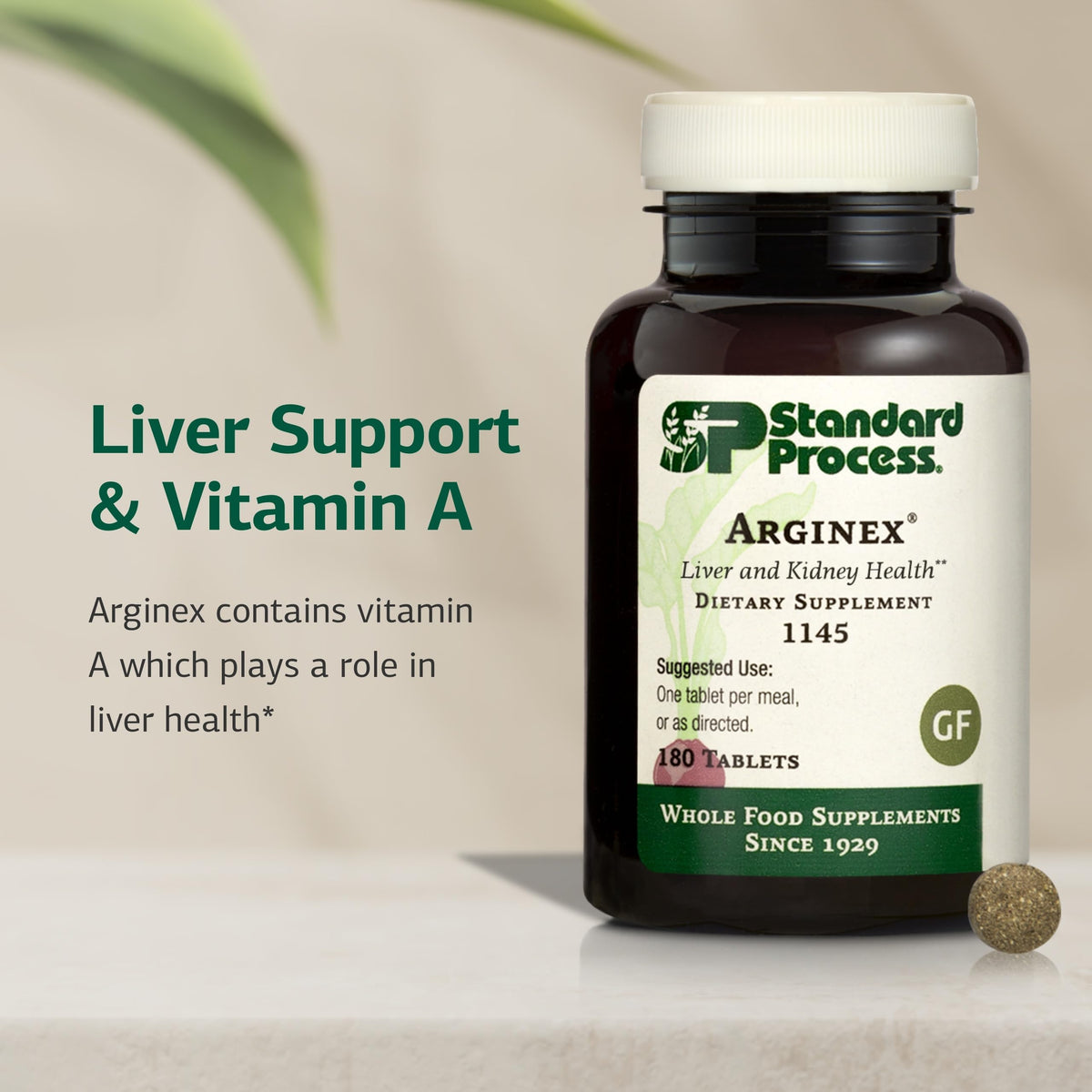 Standard Process Arginex Vitamin A Liver & Kidney Supplement - 180 Tablets - image 3