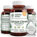 Natural Nutra Calcium Citrate with Vitamin D3 - 60 Tablets