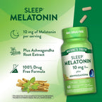 Nature's Truth Melatonin 10mg with Ashwagandha - 60 Capsules - image 5