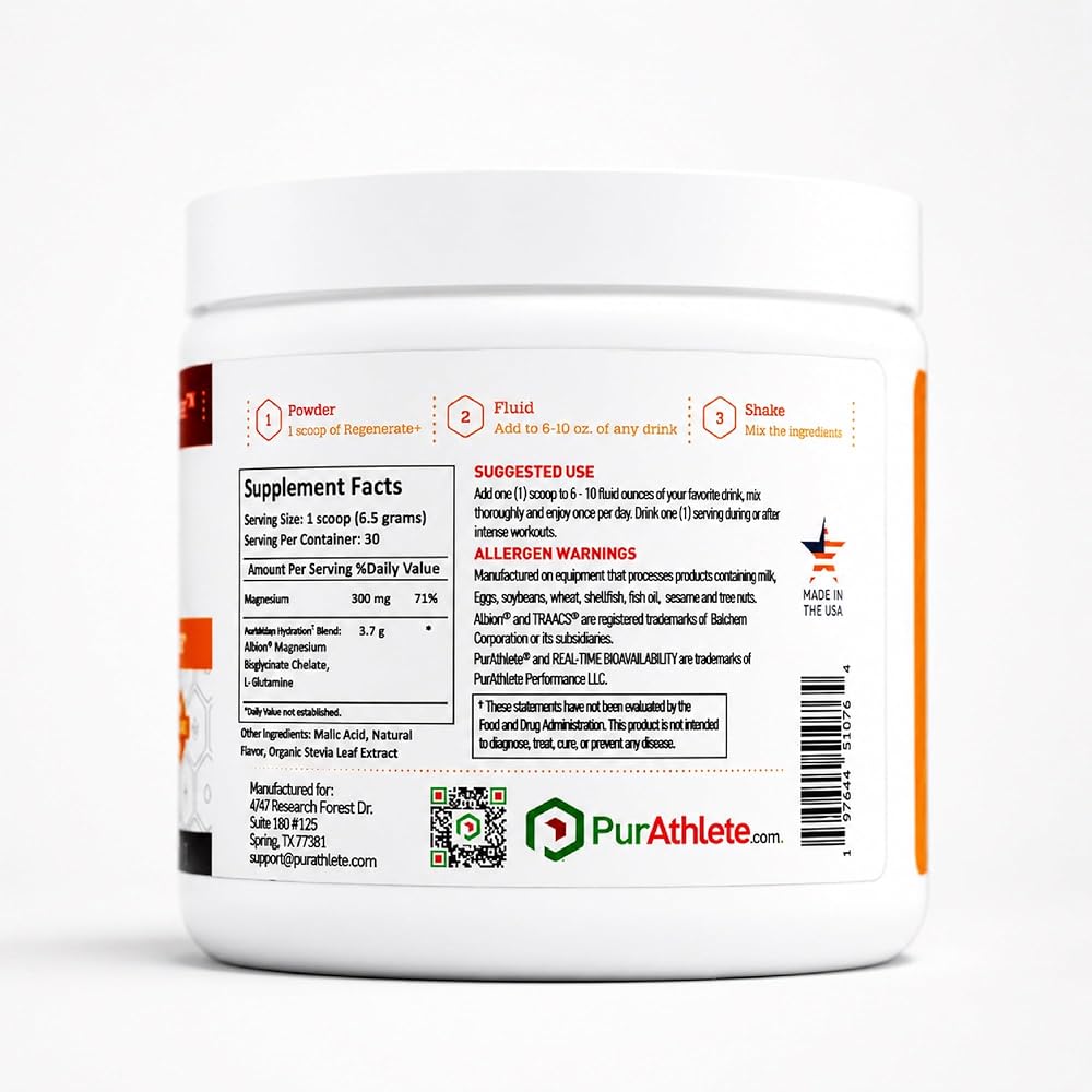 PurAthlete Magnesium Bisglycinate Powder 300mg - Powder - image 2