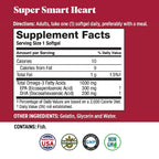 Basic Brands Super Smart Heart Omega Triple Strength 1000 mg - 90 Softgels - image 6