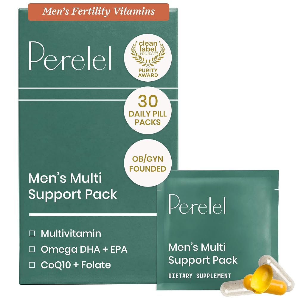 Perelel Mens Daily Multivitamin with Omega 3 & CoQ10 - 30 Packs